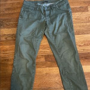 Green prana jeans size 6